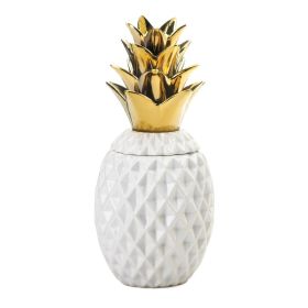 13 Gold Topped Pineapple Jar 13 Gold Topped Pineapple Jar